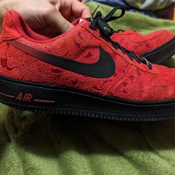Nike Air force one low Red Pasley size 11 - Picture 7 of 12